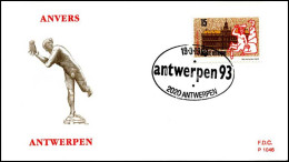 - 2496 - FDC - Antwerpen 93    - 1991-2000