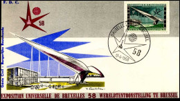 - 1048 - FDC - Expo 58 In Brussel - 1951-1960