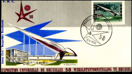 - 1048 - FDC - Expo 58 In Brussel - 1951-1960