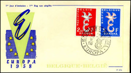 - 1064/65 - FDC - Europa CEPT - 1951-1960