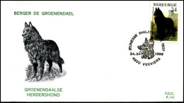 - 2215 - FDC - Belgische Honderassen    - 1981-1990