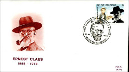 - 2191 - FDC - Ernest Claes (1885-1968)    - 1981-1990