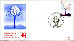 - 2161 - FDC - Het Belgische Rode Kruis    - 1981-1990