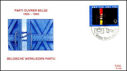 - 2167 - FDC - Belgische Werkliedenpartij    - 1981-1990