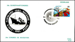 - 2178 - FDC - Scheepvaartcongres    - 1981-1990