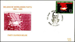 - 2168 - FDC - Belgische Werkliedenpartij    - 1981-1990