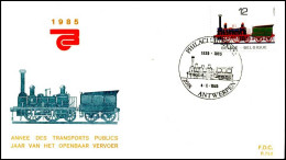 - 2171 - FDC - Jaar Van Het Openbaar Vervoer    - 1981-1990