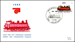 - 2172 - FDC - Jaar Van Het Openbaar Vervoer    - 1981-1990