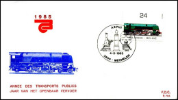 - 2173 - FDC - Jaar Van Het Openbaar Vervoer     - 1981-1990