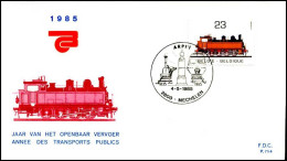 - 2172 - FDC - Jaar Van Het Openbaar Vervoer    - 1981-1990