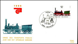 - 2171 - FDC - Jaar Van Het Openbaar Vervoer    - 1981-1990