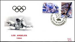 - 2119/20 - FDC - Olympische Spelen Los Angeles    - 1981-1990