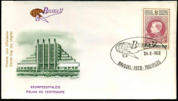 België - FDC - 1632 Belgica 72 - Stempel : Brussel-Bruxelles - 1971-1980