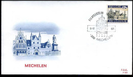 België - FDC -1614 Toeristisch, Mechelen  --  Stempel : Mechelen - 1971-1980