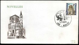 België - FDC -1542 Toeristische Uitgifte, Nivelles  --  Stempel : Nivelles - 1961-1970