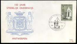 België - FDC -1487 150 Jaar Stedelijk Onderwijs Antwerpen   --  Stempel : Antwerpen - 1961-1970