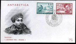 België - FDC -1391/93 + 1394 Zuidpoolexpedities   --  Stempel :  Eupen - 1961-1970