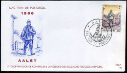 België - FDC -1381 Dag Van De Postzegel   --  Stempel : Aalst - 1961-1970