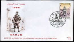 België - FDC -1381 Dag Van De Postzegel   --  Stempel : Namur - 1961-1970