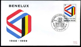 België - FDC -1500 25 Jaar Benelux --  Stempel : Bruxelles-Brussel - 1961-1970