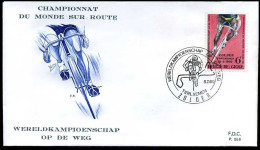 België - FDC -1498 Wereldkampioenschap Wielrennen --  Stempel : Zolder - 1961-1970