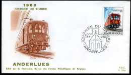 België - FDC -1488 Dag Van De Postzegel  --  Stempel : Anderlues - 1961-1970