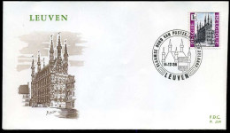 België - FDC -1480 Stadhuis Leuven  --  Stempel : Leuven - 1961-1970