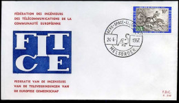 België - FDC -1422 Europese Dagen Va Nde Telecommunicaties  --  Stempel : Melsbroek - 1961-1970