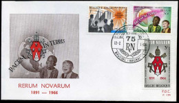 België - FDC -1360/62 Rerum Novarum --  Stempel : Brussel-Bruxelles - 1961-1970