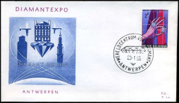 België - FDC -1314 Diamantexpo Te Antwerpen  --  Stempel : Antwerpen - 1961-1970