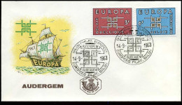 België - FDC -1260/61 Europa CEPT 1963 -- Stempel : Auderghem-Oudergem - 1961-1970