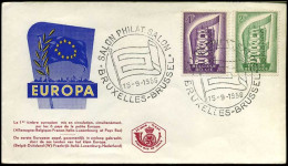 België - FDC -994/95 - Europa CEPT 1956 -- Stempel : Bruxelles-Brussel - 1951-1960