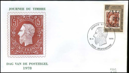 België - FDC -1890 - Dag Van De Postzegel  -- Stempel  :  Neufchateau - 1971-1980