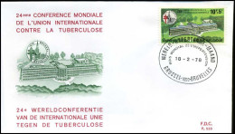 België - FDC -1883 - Strijd Tegen Tuberculose  -- Stempel  :  Brussel/Bruxelles - 1971-1980