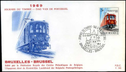 België - FDC -1488 - Dag Van De Postzegel  -- Stempel  :  Bruxelles/Brussel - 1961-1970