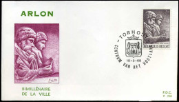 België - FDC -1486 - 2000 Jarig Bestaan Aarlen  -- Stempel  :  Torhout - 1961-1970