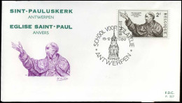 België - FDC -1482 - St.-Pauluskerk Te Antwerpen  -- Stempel  :  Antwerpen - 1961-1970