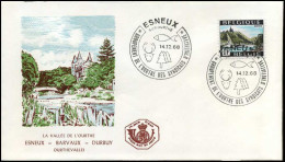 België - FDC -1481 - Ourthe Dal  -- Stempel  :  Esneux - 1961-1970
