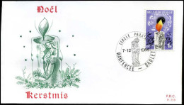 België - FDC -1478 - Kerstmis -- Stempel  :  Wanfercée - Baulet - 1961-1970