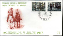 België - FDC -1474/77 - Blijde Intrede Van Het Koninklijkj Paar -- Stempel  :  Brussel - 1961-1970
