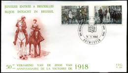 België - FDC -1474/77 - Blijde Intrede Van Het Koninklijkj Paar -- Stempel  :  Antwerpen - 1961-1970