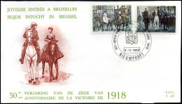 België - FDC -1474/77 - Blijde Intrede Van Het Koninklijkj Paar -- Stempel  :  Nieuwpoort - 1961-1970
