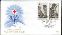 België - FDC -1454/55 - Belgische Rode Kruis -- Stempel  : Bruxelles/Brussel - 1961-1970