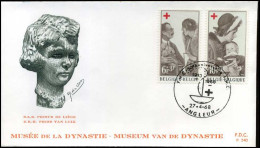 België - FDC -1454/55 - Belgische Rode Kruis -- Stempel  : Angleur - 1961-1970