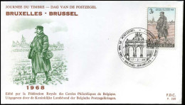 België - FDC -1445 - Dag Van De Postzegel -- Stempel  : Brussel/Bruxelles - 1961-1970