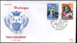 België - FDC -1448/51 - Historische Uitgifte -- Stempel  : Geraardsbergen - 1961-1970