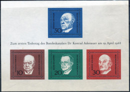 HB Germany / Alemania Occidental Año 1968 Yvert Nr. 03 Nueva  K. Adenauer - Neufs