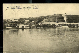 Carte Avec Vue: N° 43 - 62 ( Léopoldville - Le Port ) Obl. THYSVILLE - 13/08/1921 - Enteros Postales