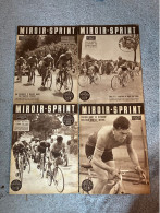 4 Anciennes Revues Magazines MIROIR SPRINT Spécial Cyclisme An 1952. - Afiches