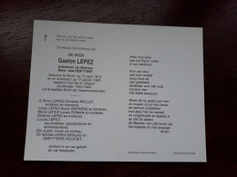 Gaston Lepez ° Ruien 1913 + Ruien 1997 X Marie-José Debyttere (Fam: Deglas - Holvoet - Mollet - Geenens - Roman) - Obituary Notices
